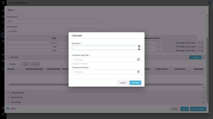 Calculating rules