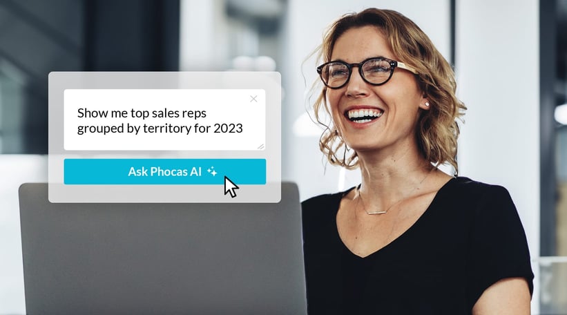 Phocas AI functionality to make data analysis easier for businesses