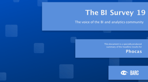The BI &amp; Analytics Survey 2019, BARC