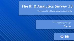 The BI &amp; Analytics Survey 2023, BARC